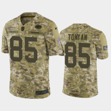 Men Green Bay Packers #85 Robert Tonyan Nike Salute to Service Jersey - Camo