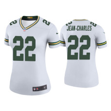 Women Green Bay Packers #22 Color Rush Legend Shemar Jean-Charles White Jersey