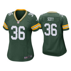 Women Green Bay Packers #36 Vernon Scott Green Game Jersey