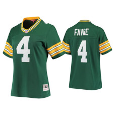 Women Green Bay Packers #4 Brett Favre Green 1996 Legacy Replica Jersey