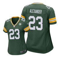 Women Green Bay Packers #23 Green Jaire Alexander Nike 100th Anniversary Jersey