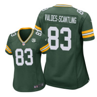 Women Green Bay Packers #83 Green Marquez Valdes-Scantling Nike 100th Anniversary Jersey