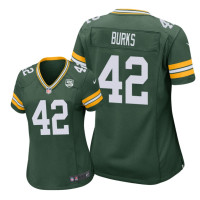 Women Green Bay Packers #42 Green Oren Burks Nike 100th Anniversary Jersey