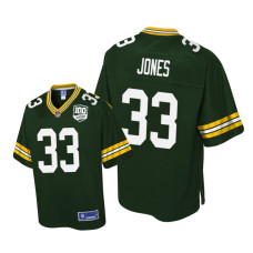 Youth Green Bay Packers #33 Green Aaron Jones Pro Line Jersey