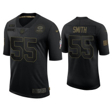 Men Green Bay Packers #55 Za'Darius Smith Black 2020 Salute to Service Limited Jersey