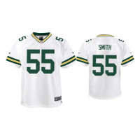 Youth Green Bay Packers #55 Za'Darius Smith White Game Jersey